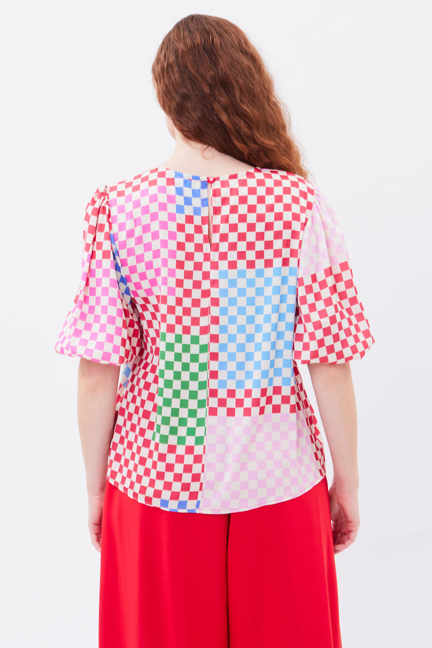 Jo Jo Check Blouse