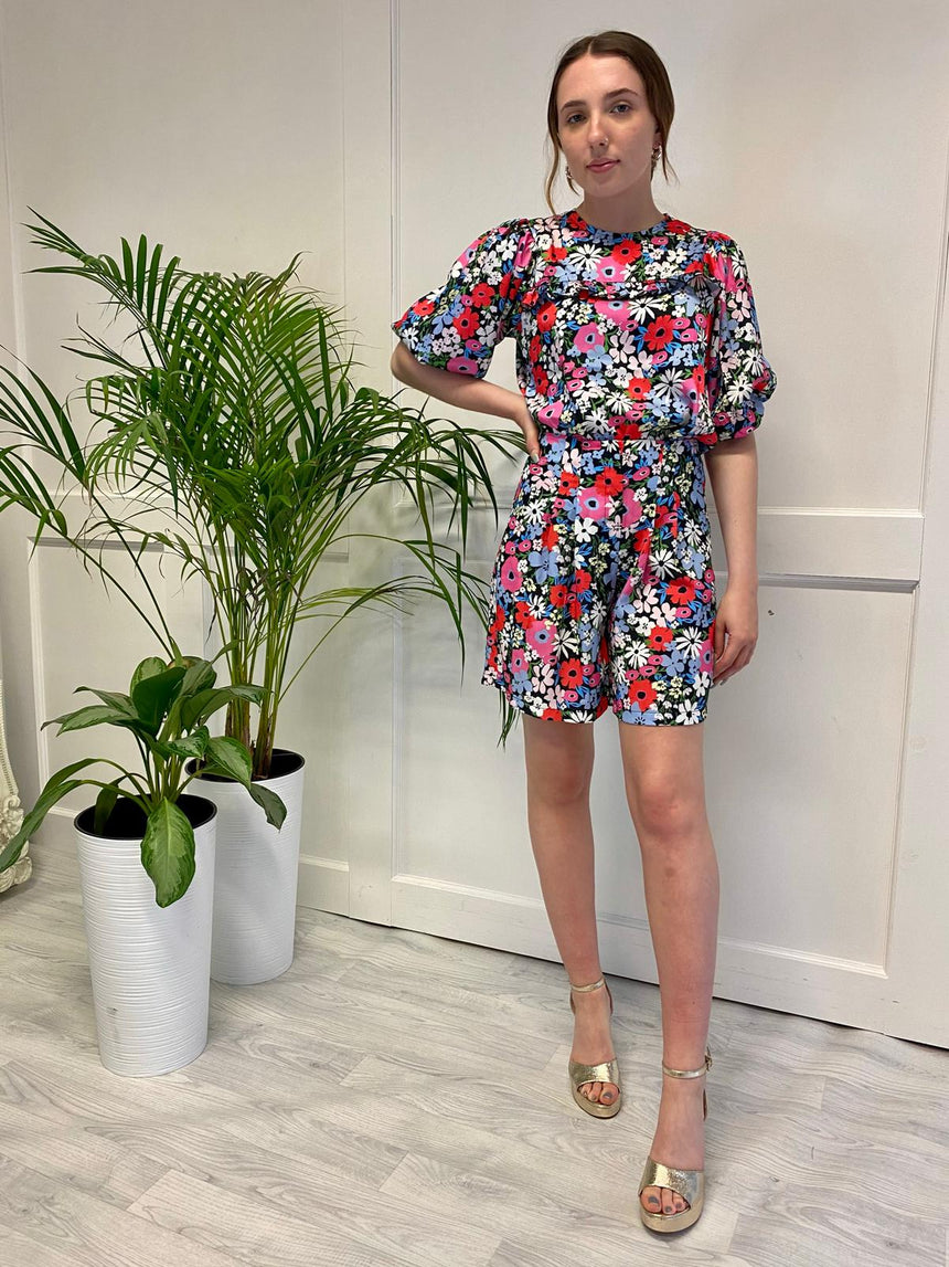 The Rosie Black Floral Shorts