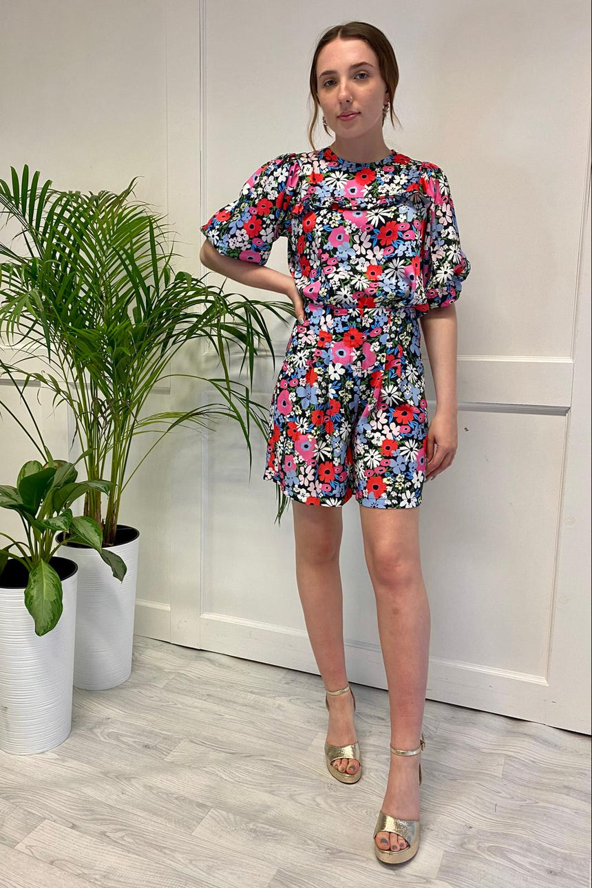 The Rosie Black Floral Shorts