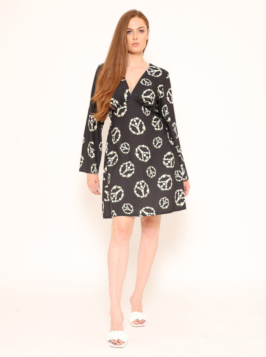 Twiggy Peace Mini Dress