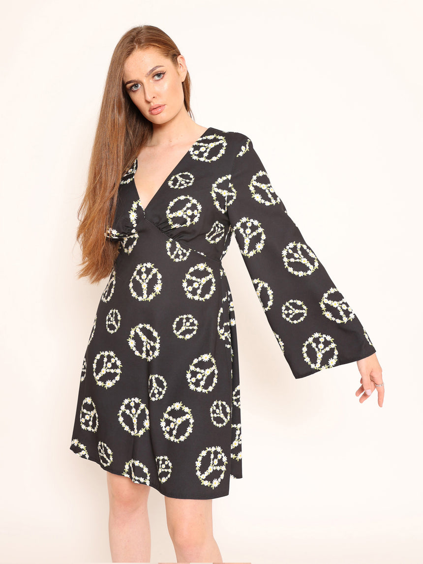 Twiggy Peace Mini Dress