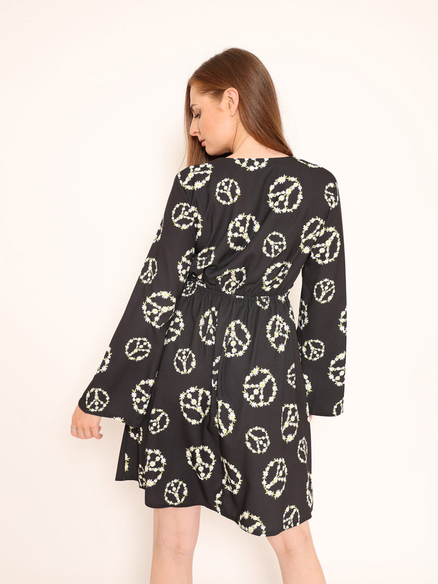 Twiggy Peace Mini Dress