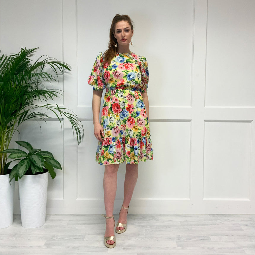 Elly Floral Frill Dress