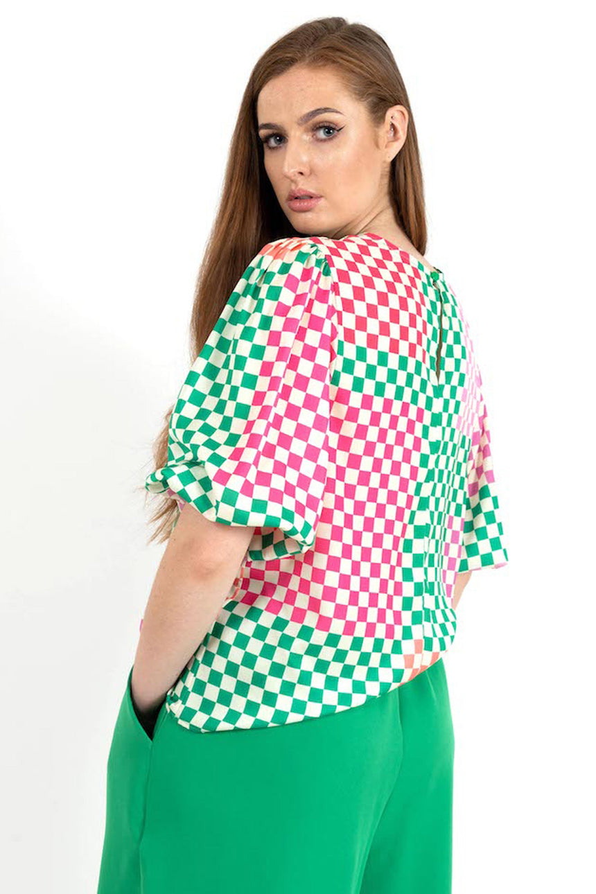 Jo Jo Check Blouse