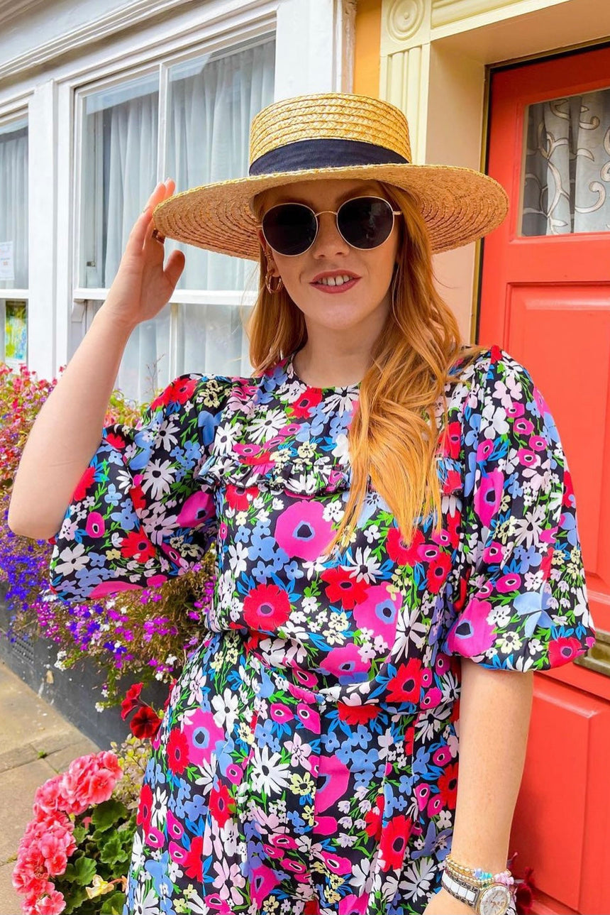 The Rosie Black Floral Shorts