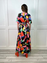 Abstract Geo Ziggy Maxi Dress