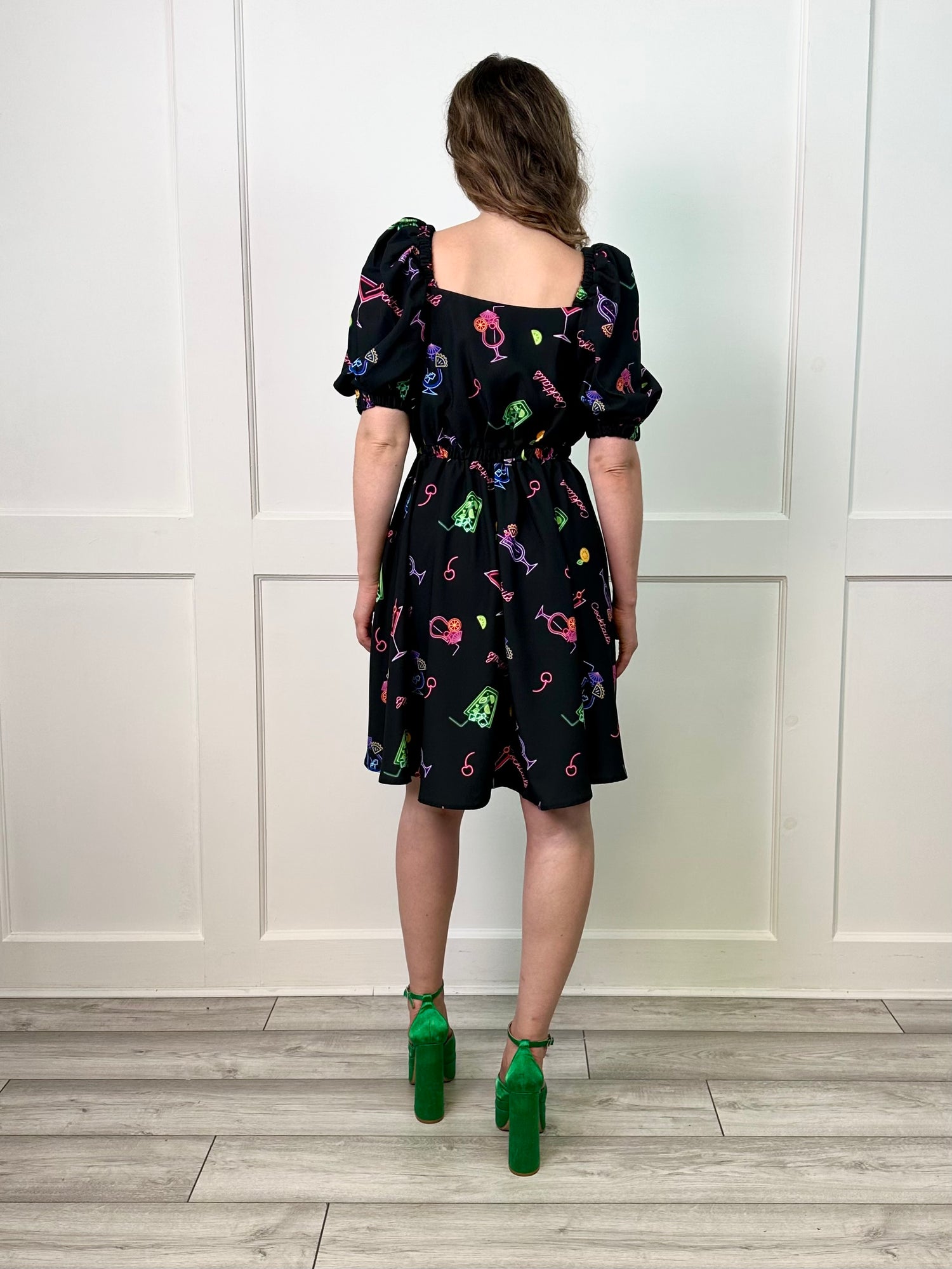 cocktail print dress Petal and Pup Kleo One Shoulder Maxi Dress