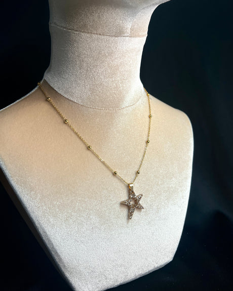 Gold Ziggy Star Necklace