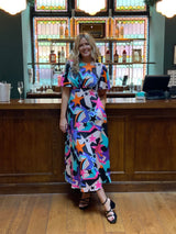 Ziggy Star Day Maxi Dress in Purple Multi