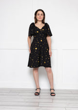 Twisted Wunder Cordella Gold Mini Dress