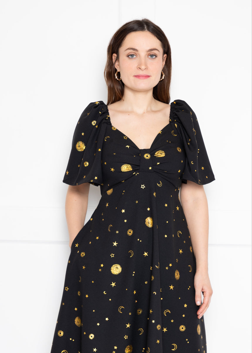 Twisted Wunder Cordella Gold Mini Dress