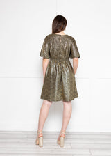 Twisted Wunder Ziggy Gold Mini Dress