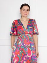 Grace Pink and purple Swirl Dress