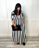 Angel Stripe Maxi Dress