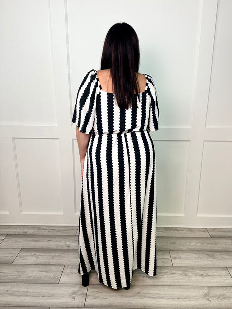 Angel Stripe Maxi Dress