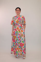 Twisted Wunder Maxi Crepe Dress
