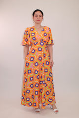 Grace Maxi Retro Floral Dress