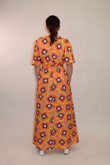 Grace Maxi Retro Floral Dress