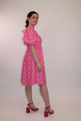 Heart Print Mini Dress