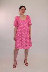 Heart Print Mini Dress