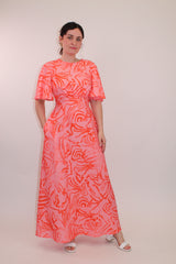 Ziggy Maxi Dress in Abstract Print