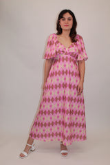 Twisted Wunder Linen Midaxi Dress