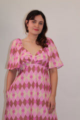 Twisted Wunder Linen Midaxi Dress