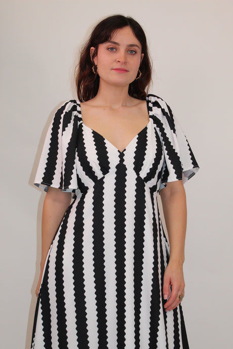 Angel Stripe Maxi Dress