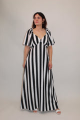 Angel Stripe Maxi Dress