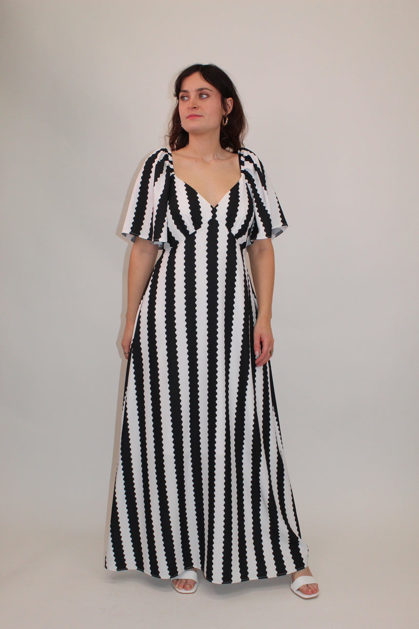 Angel Stripe Maxi Dress