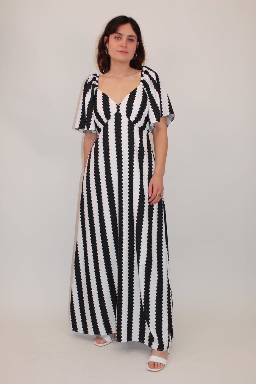 Angel Stripe Maxi Dress