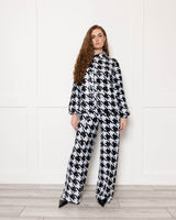 Sequin Hounds Tooth Trouser