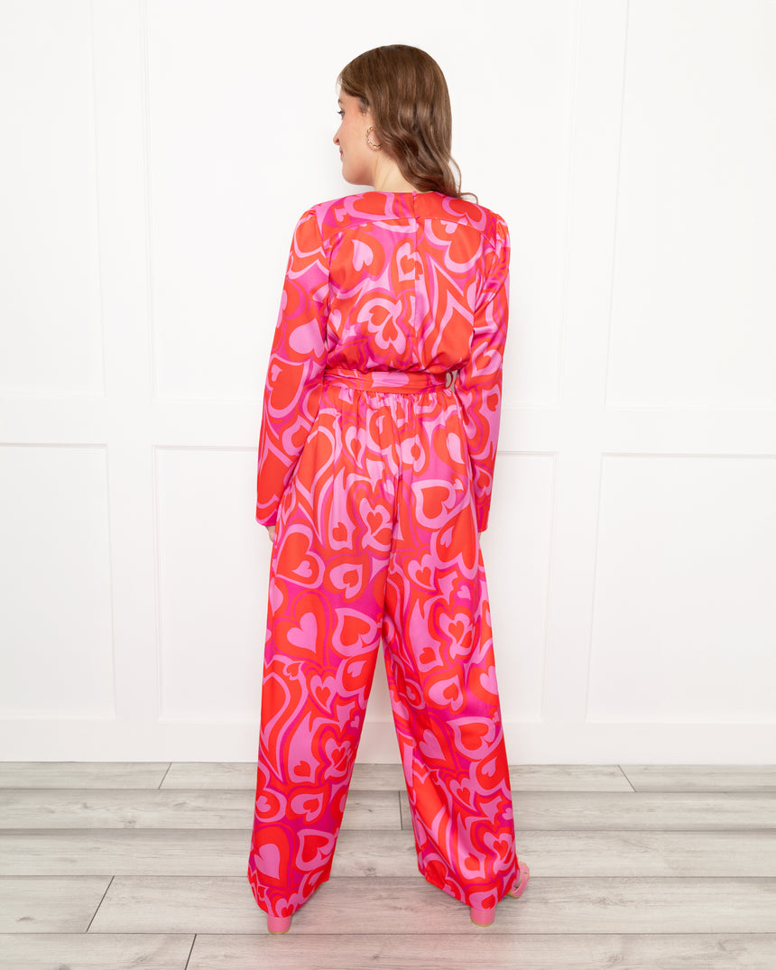 Stevie Swoosh Print Jumpsuit