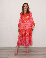 Adele Tier Animal Print Dress