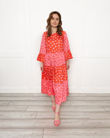 Adele Tier Animal Print Dress