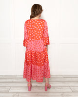 Adele Tier Animal Print Dress