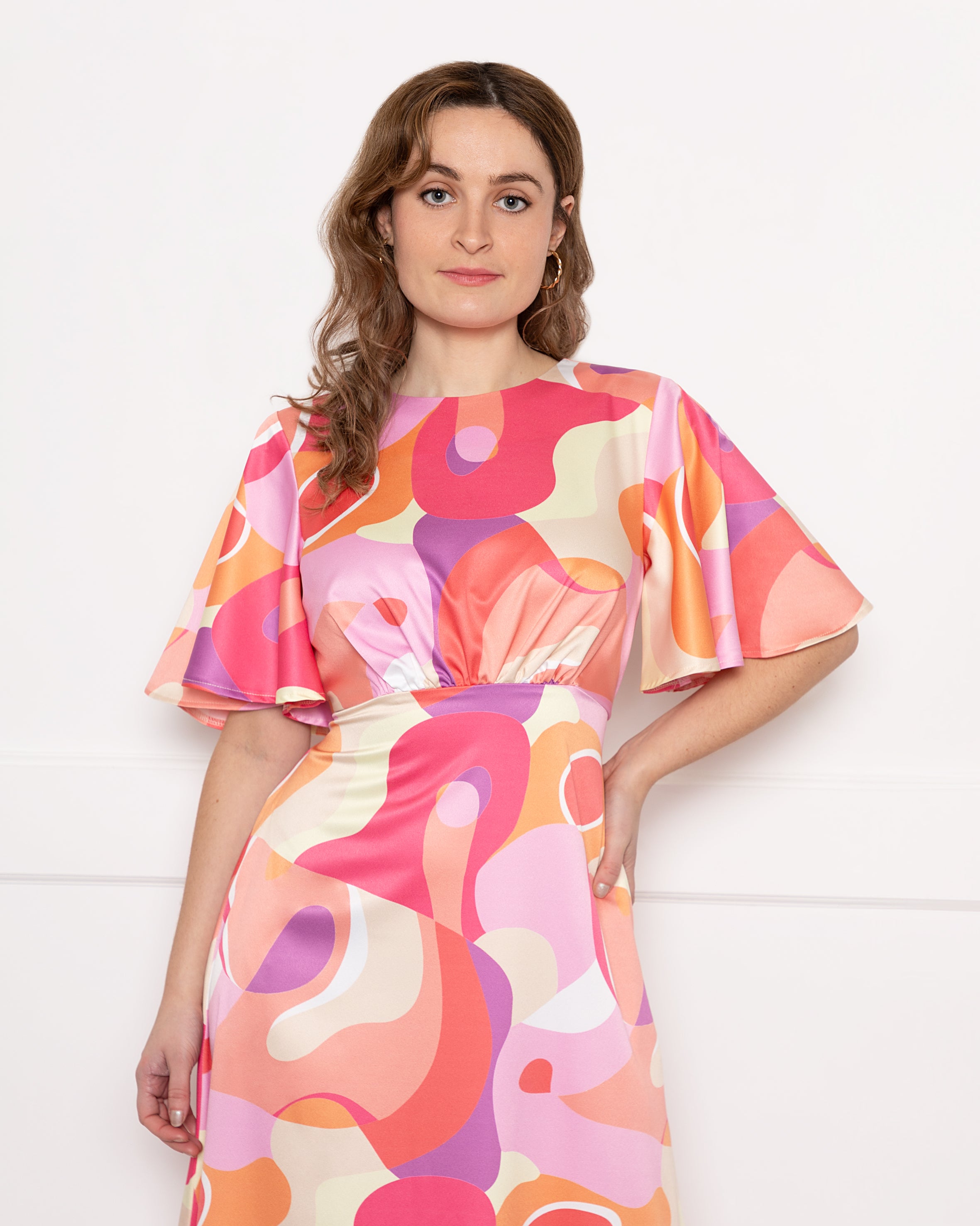 ワンピース Riu Twist ribbon Toile de Jouy dress Twist ribbon Toile de Jouy dress – Riu