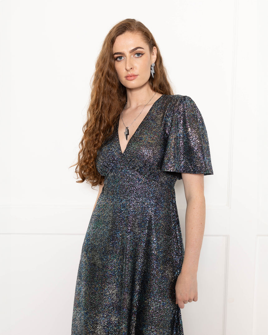 Sophia Multi Foil Maxi Dress