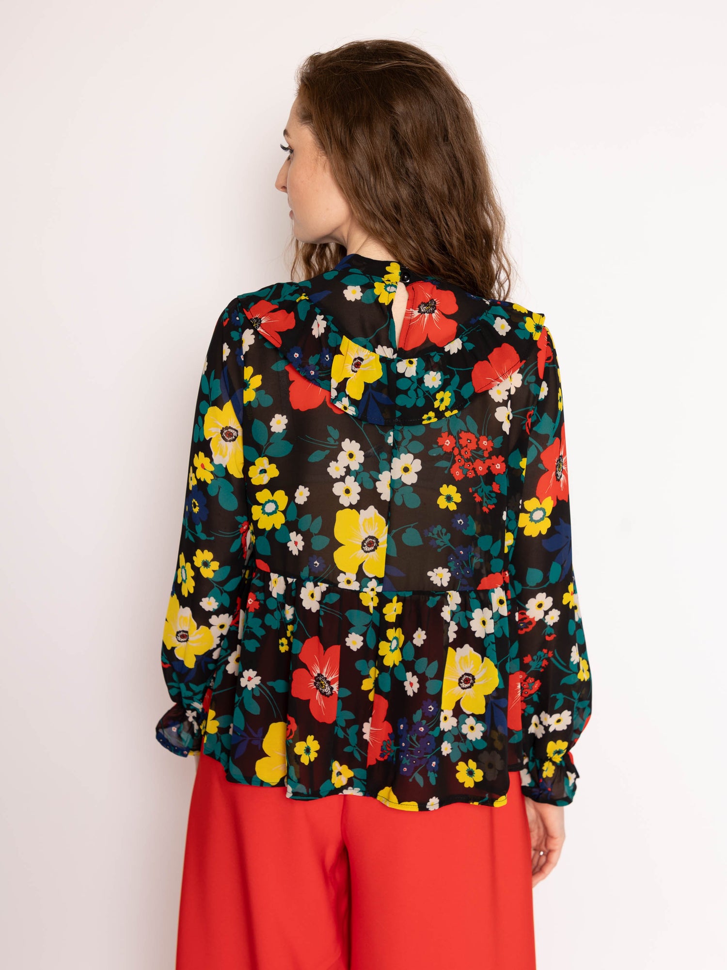 The Patsy Top in Black Floral – Twisted Wunder