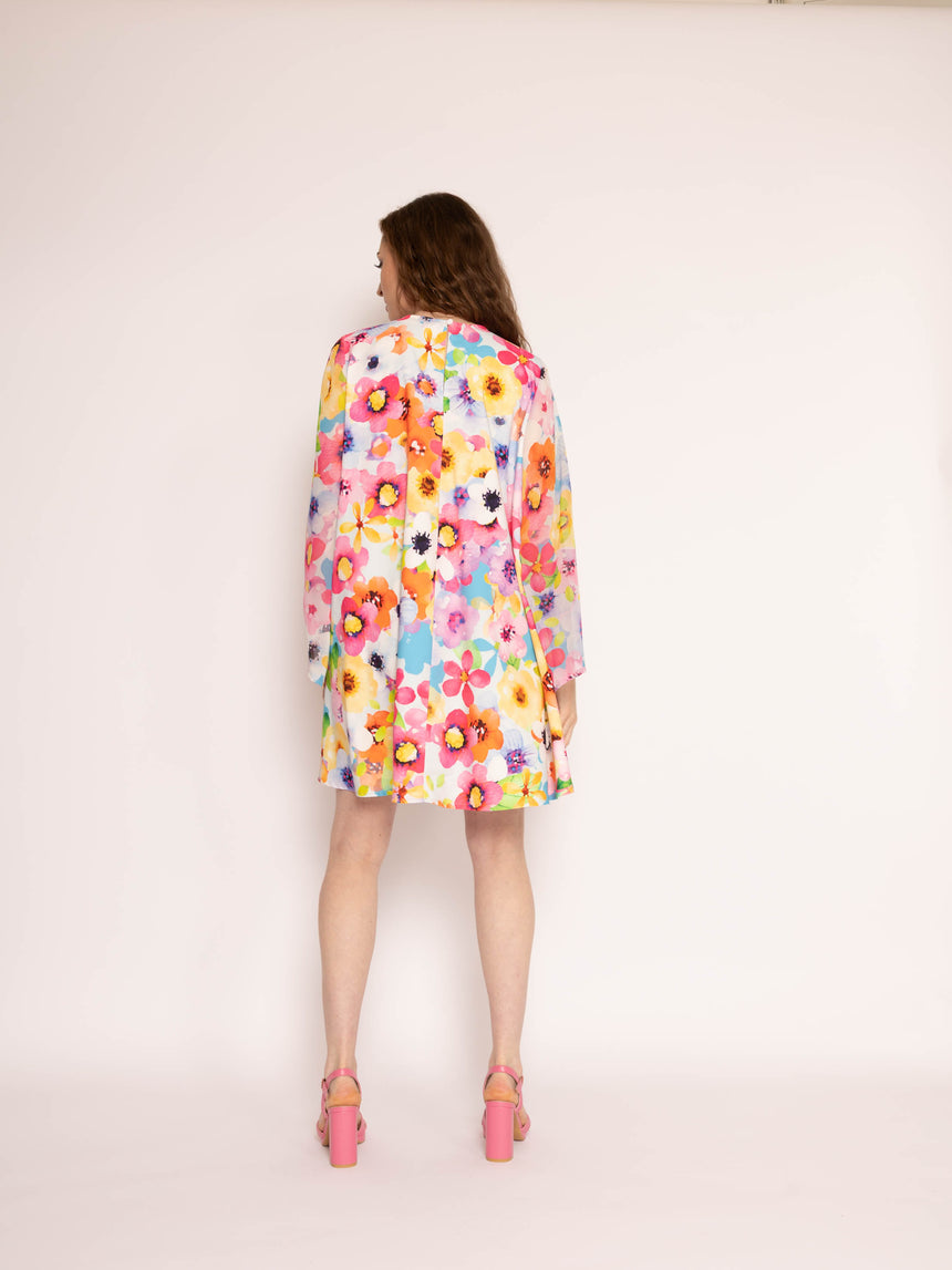 Sue Flare Sleeve Mini Dress