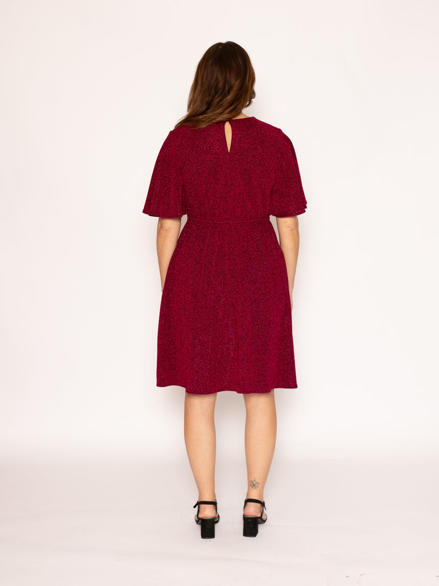 Twisted Wunder Ziggy Magenta Mini Dress