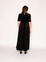 Sophia Glitter Velvet Maxi Dress