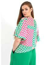 Jo Jo Check Blouse